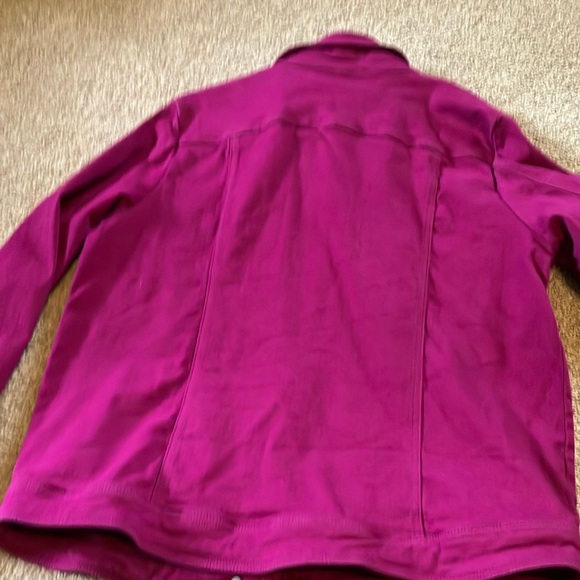 Coldwater Creek Purple Jean Jacket Bold Denim Style - Picture 6 of 6
